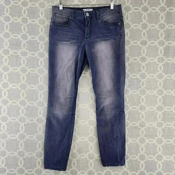 Free People Purple Light wash Skinny Zip Ankle Stretched Women's Jeans 28 - Picture 1 of 9